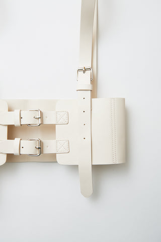 Leather harness belt