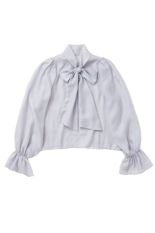 Ribbon chiffon blouse