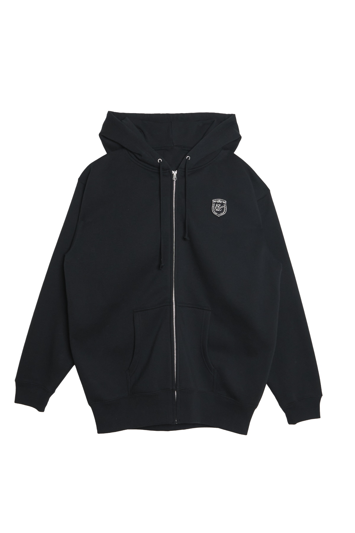 Emblem zip up hoodie